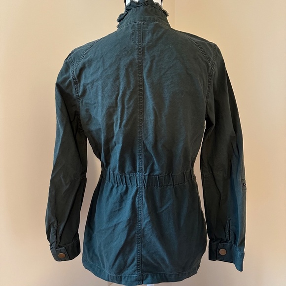 *ELLE* Dark Green Long Sleeve Button Down Jacket Size Small - Picture 4 of 8